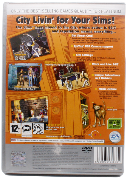 The Urbz : Sims in the City (Platinum) (PS2)