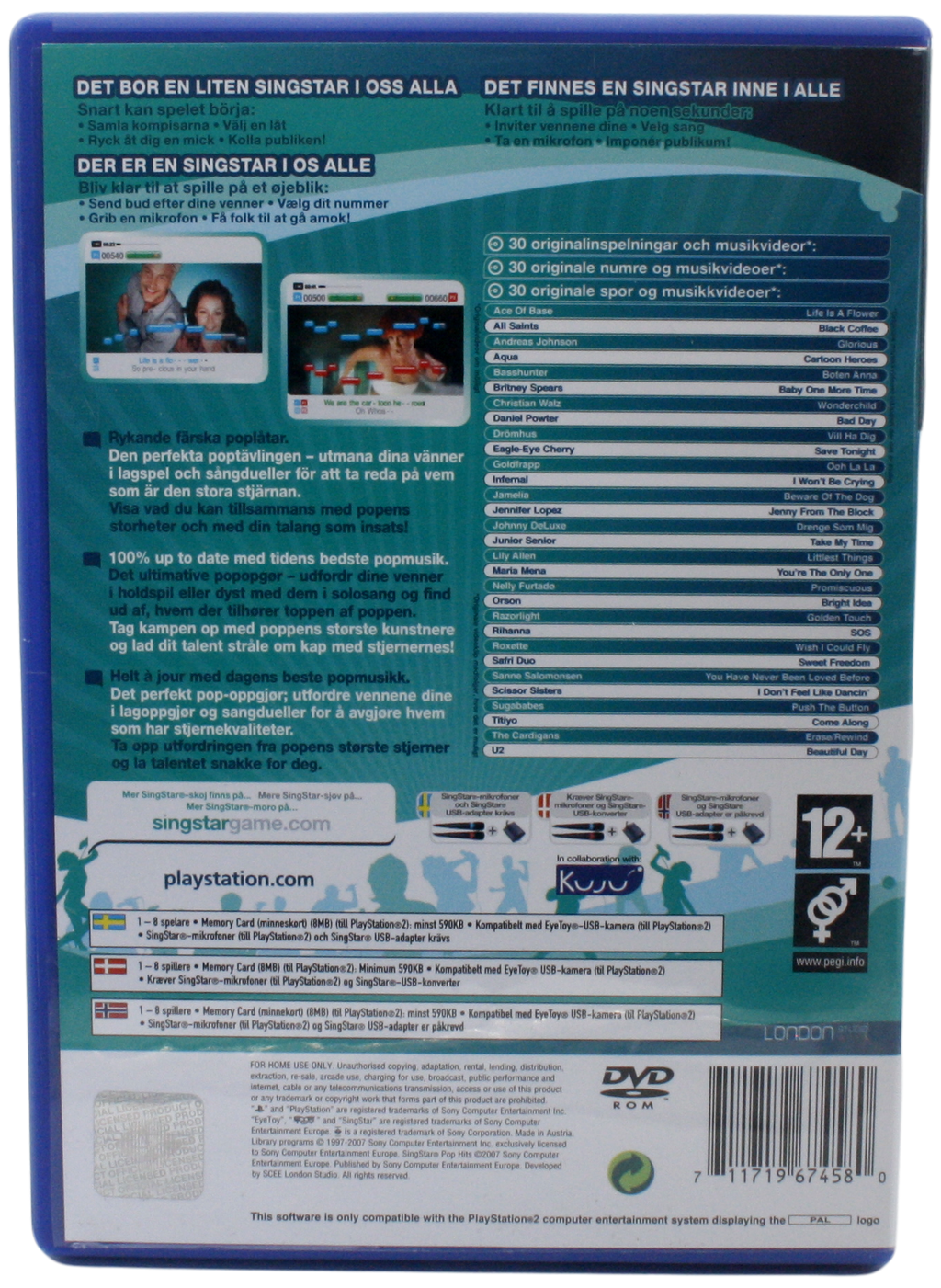 SingStar : Pop Hits (PS2)