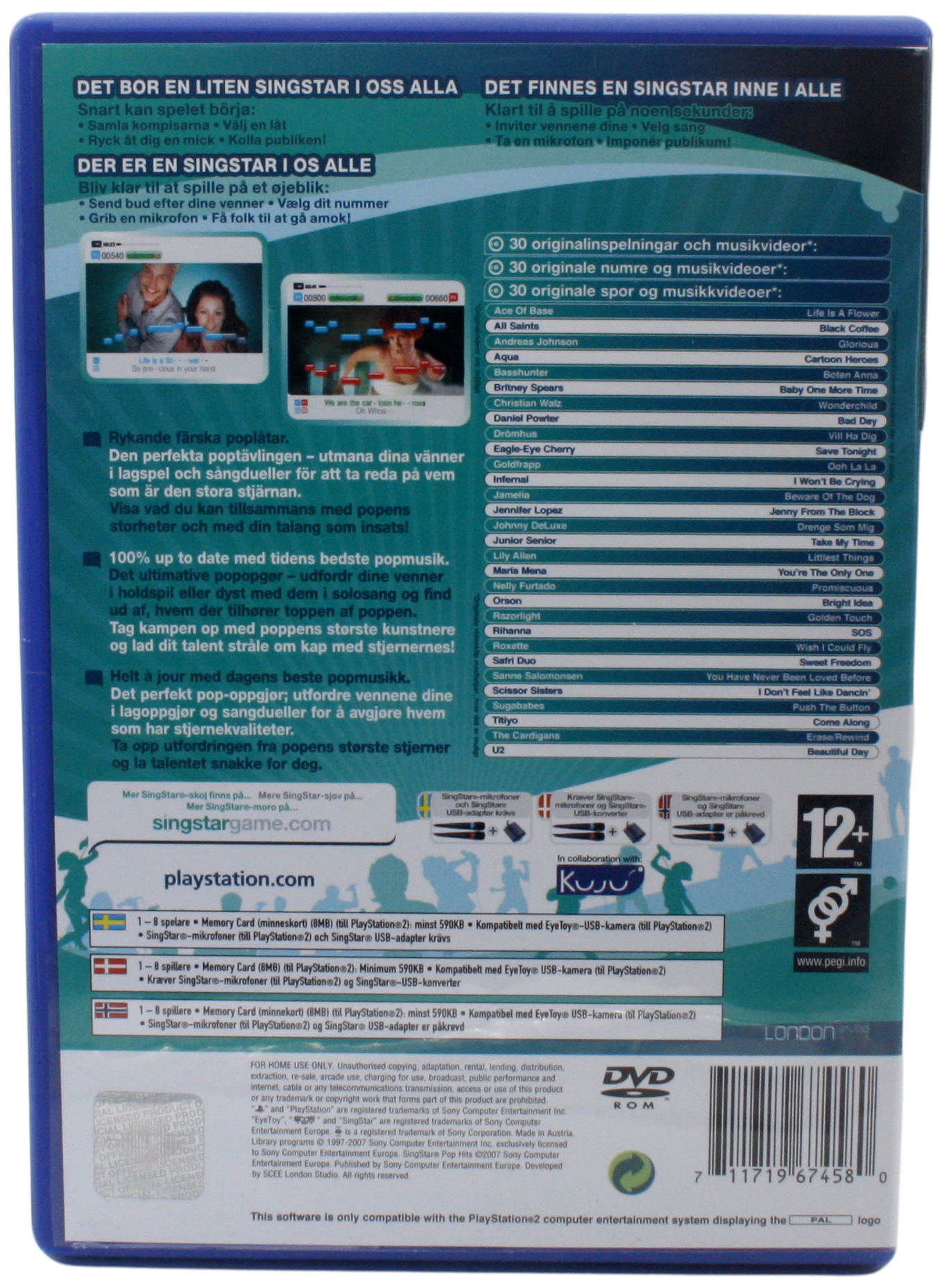 SingStar : Pop Hits (PS2)