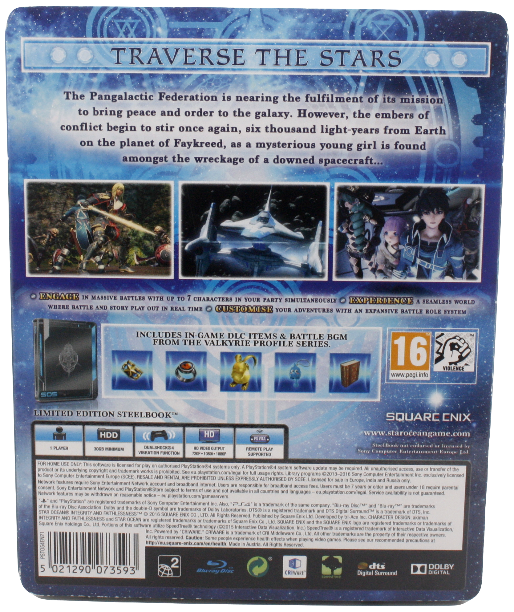 Star Ocean: Integrity and Faithlessness Limited Edition (PS4)