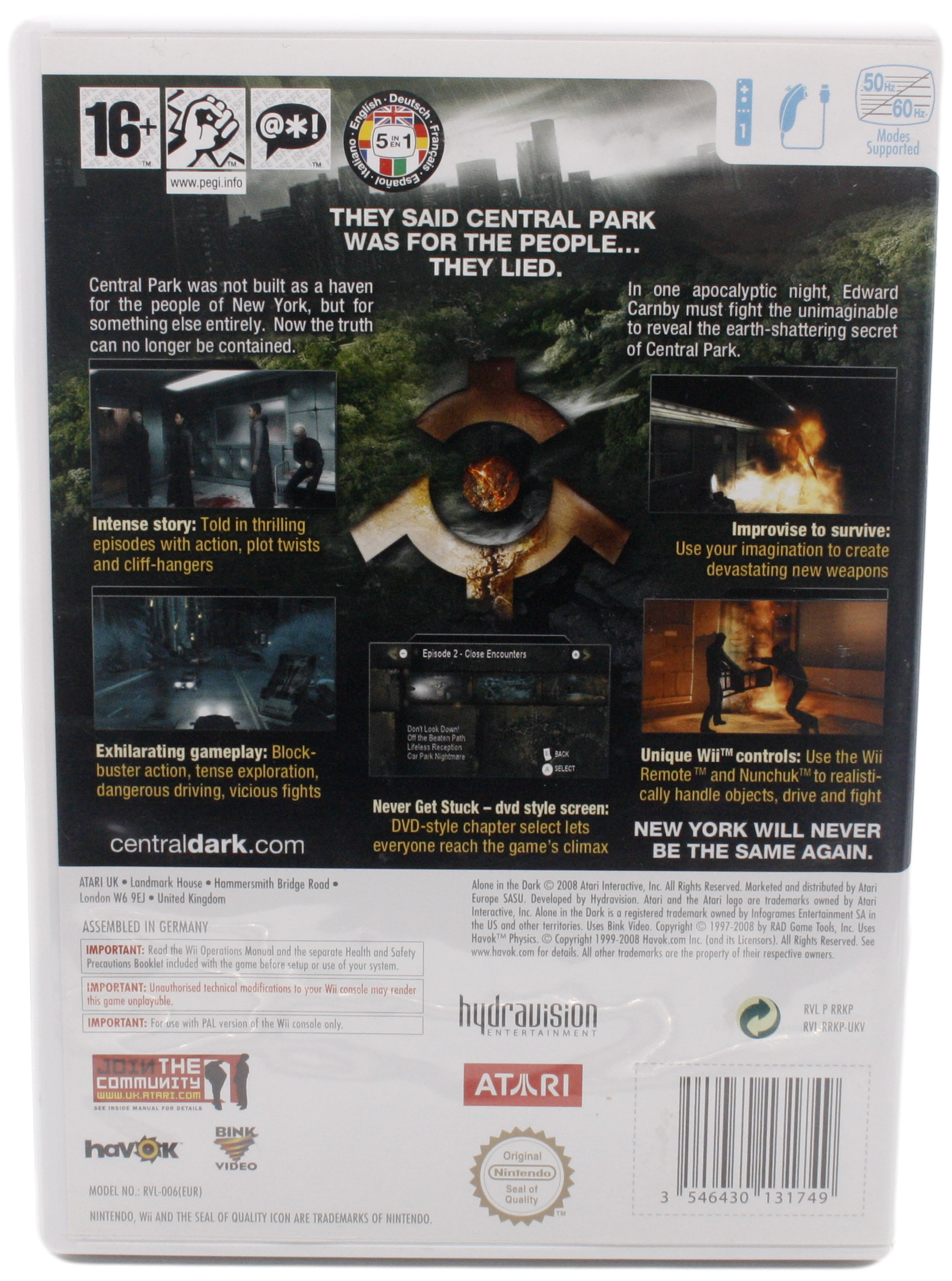 Alone in the Dark U.Manual (Wii)