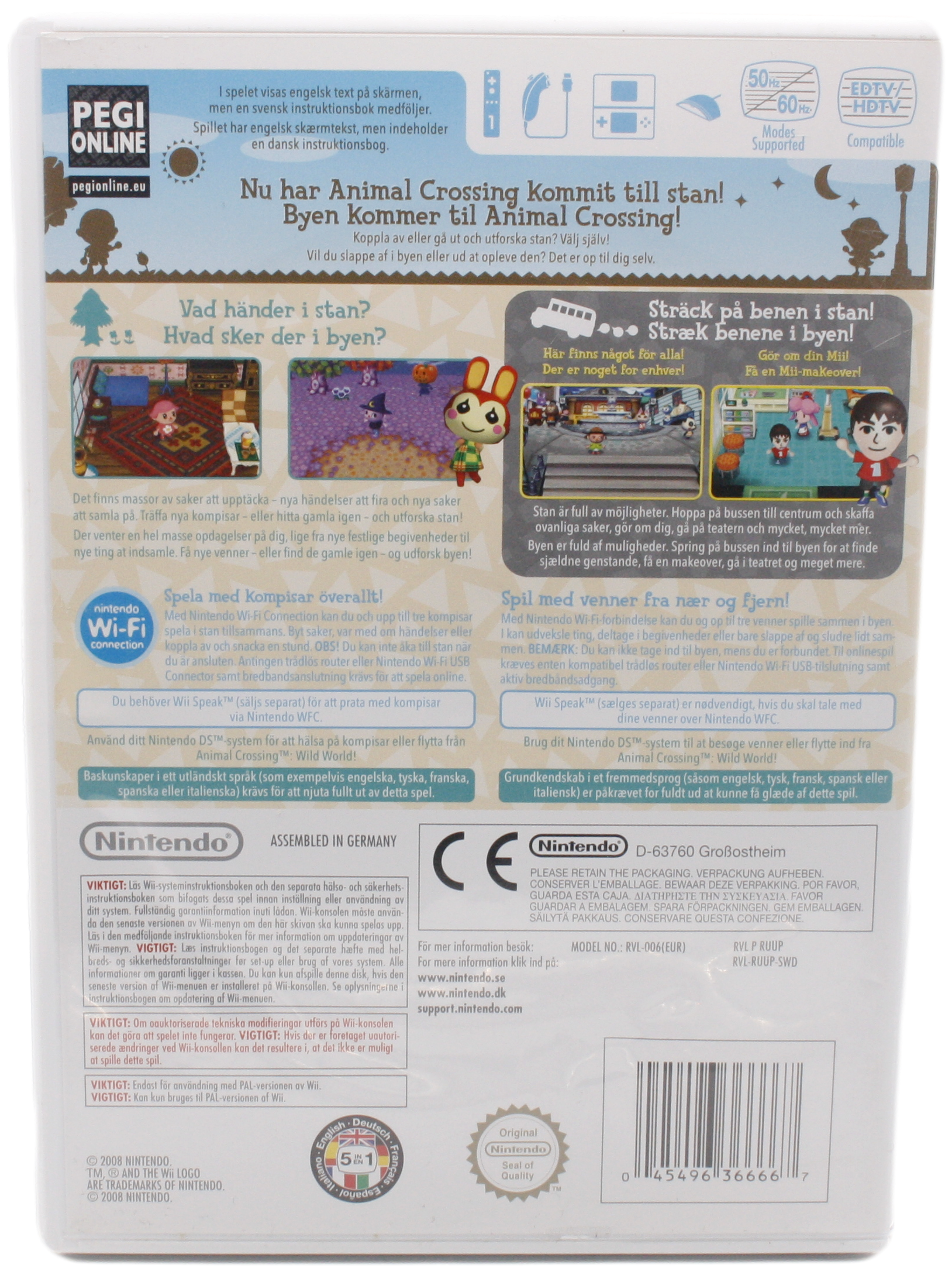Animal Crossing : Let's Go To The City (Wii)