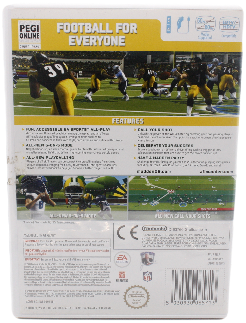 Madden NFL 09 All-Play (Wii)